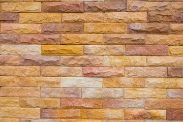 Wall the style vintage white and gray background of old cement brick texture has orange red blue many horizontal block which are beautiful.