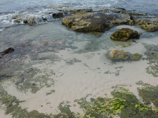 rocky coast of the ocean