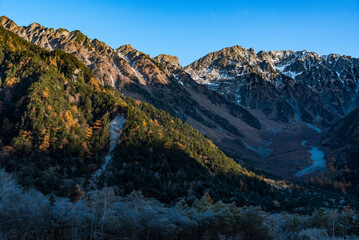 上高地のアルプス