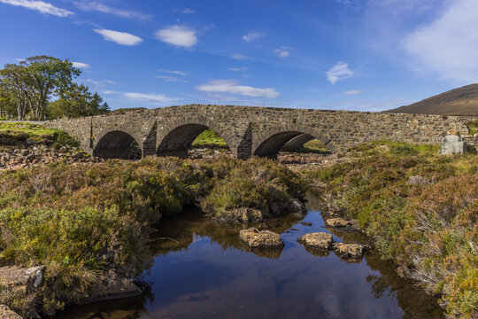 Sligachan Old stone bridge, Sligachan, Isle of Skye