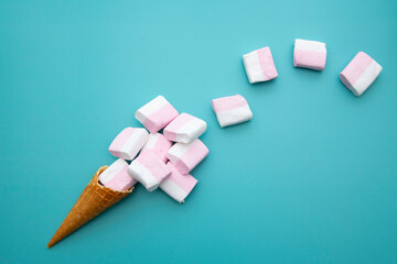 Cone with marshmallow