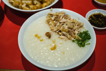 A bowl of rice porridge