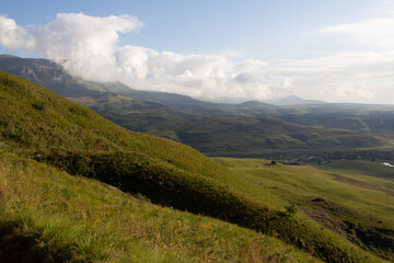 Naklejka premium Landscape of the mountains, Drakensberg, South Africa