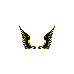Wings vector illustration for icons, symbols and logos