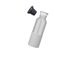 Transparent Metalic Water Bottle Image