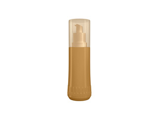 Transparent Cosmetic Pump Bottle Packaging Image