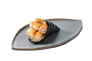 Temaki de camarão em um prato sem fundo png