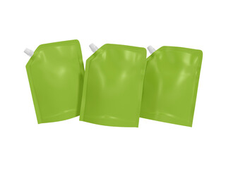 Transparent Glossy Plastic Spout Pouch Juice Pack Image