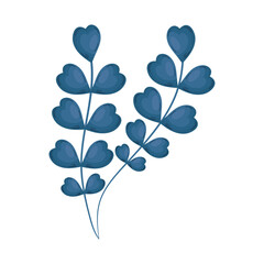 Obraz premium blue flowers branch