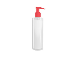 Transparent Glossy Lotion Bottle Image