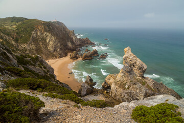 Fototapeta na wymiar View of Praia da Ursa