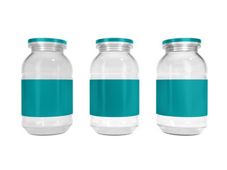 Transparent Glossy Pill Jar Image