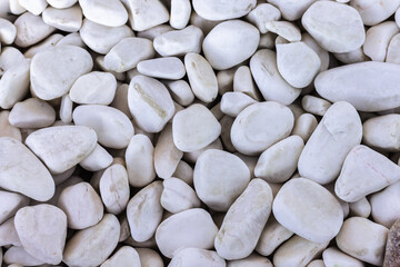 White pebbles background, simplicity, daylight, stones