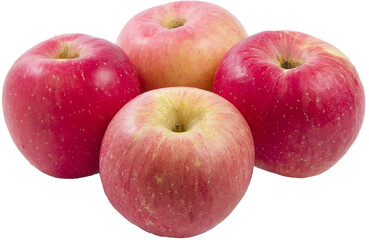Fuji Apple on isolated background with clipping path