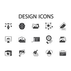 design icons set . design pack symbol vector elements for infographic web