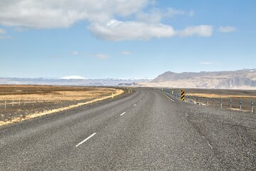 Naklejka na ściany i meble Iceland road trip landscape views