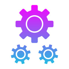 Settings Glyph Gradient Icon