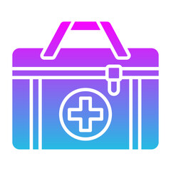 First Aid Kit Glyph Gradient Icon