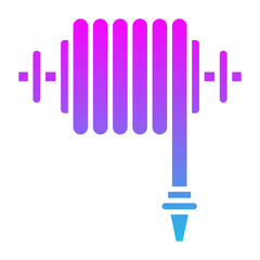Hose Glyph Gradient Icon