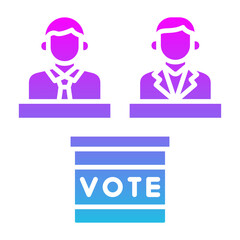 Elections Glyph Gradient Icon