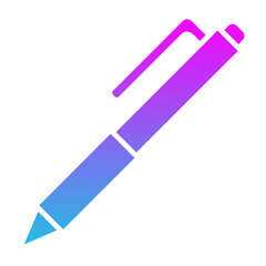 Pen Glyph Gradient Icon