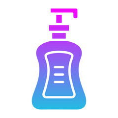 Shampoo Bottle Glyph Gradient Icon