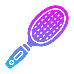 Hair Brush Glyph Gradient Icon