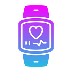 Smartwatch Glyph Gradient Icon