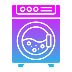 Washing Machine Glyph Gradient Icon