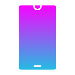 Smart Phone Glyph Gradient Icon