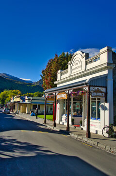 The historic Pritchard Pharmacy in the historic gold mining town of Arrowtown, South Island, New Zealand. 12-24-2012.
