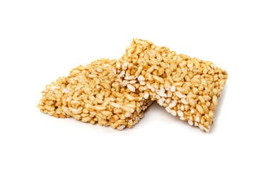 Puffed Rice Isolated, Puff Healthy Cereal Dessert