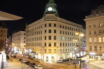 Vienna Austria Building Night Architecture