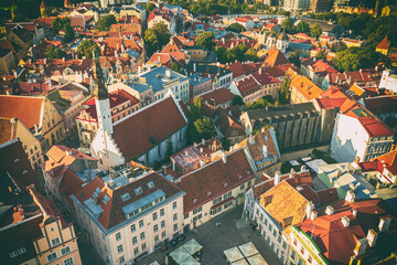 Aerial View of Tallinn