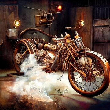 Steampunk Motorcycle