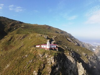 Faro de Punta Candieira en Cedeira, Galicia