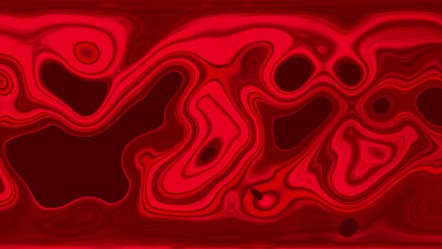 Red Liquid Background, Red color, liquid animated background. animation of liquid marble texture.