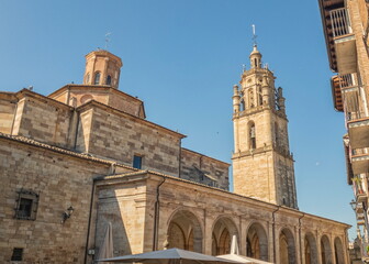 Fototapeta na wymiar Santa Maria de Los Arcos church, Spain