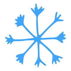 snowflake doodle style