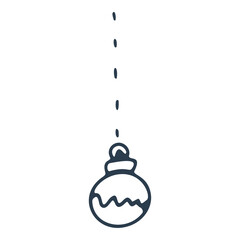 christmas ball doodle