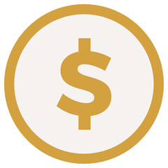 dollar coin icon