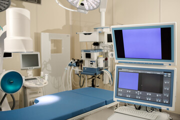 Operating room interior in a modern clinic. High quality photo