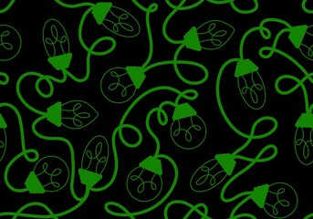 Festive illumination seamless idea light bulbs pattern for wrapping and kids clothes print and study notebooks