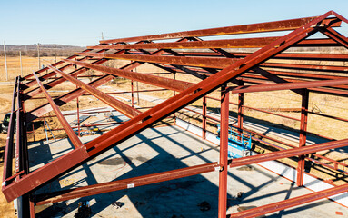 Naklejka premium Residential Home Build Under Construction