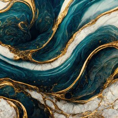 Marble and gold abstract background. Digital illustration
