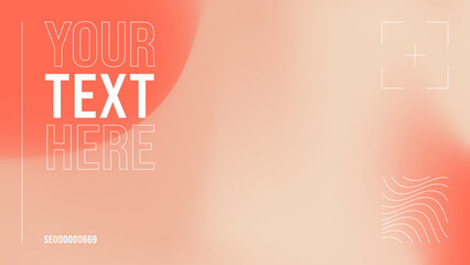 Template of a colorful gradient background with text.