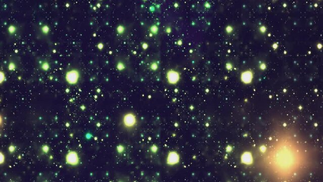 Space Universe With Stars And Galaxies Moving
