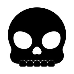 skull silhouette icon