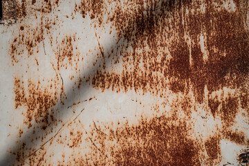 Texture of rusty metal. Surface with corrosion. Abstract industrial background.