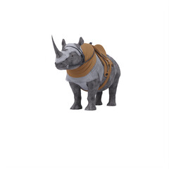 Fototapeta premium Rhino with armor